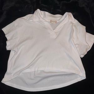 Altar'd State white cropped polo